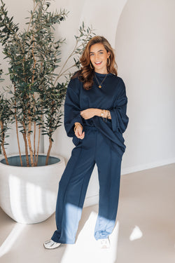 By Hilke Two-Piece Scuba Navy