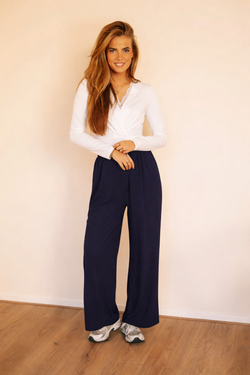 By Hilke Pants Sara Dark Blue