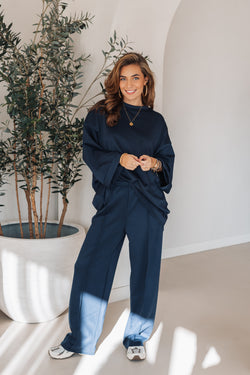 By Hilke Two-Piece Scuba Navy