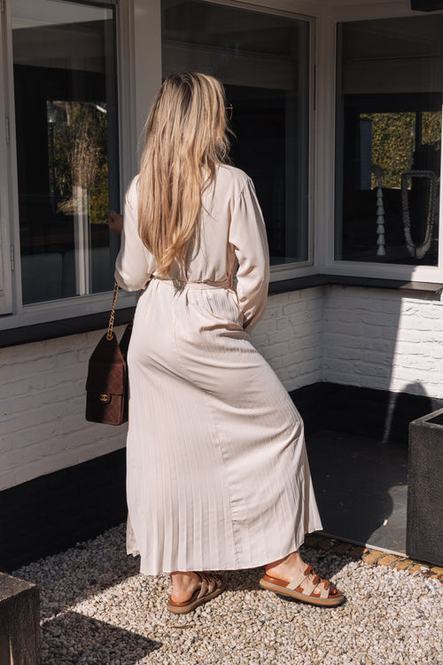 By Hilke Classy Maxi Dress Beige