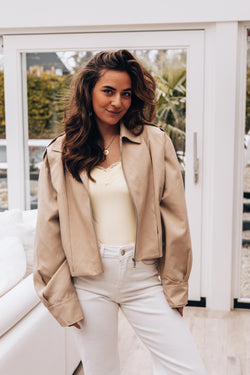 By Hilke Short Trenchcoat Raisa