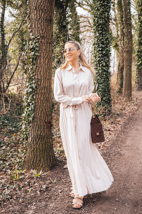 By Hilke Classy Maxi Dress Beige