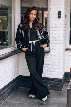 By Hilke Jacket Leather Sanne Black