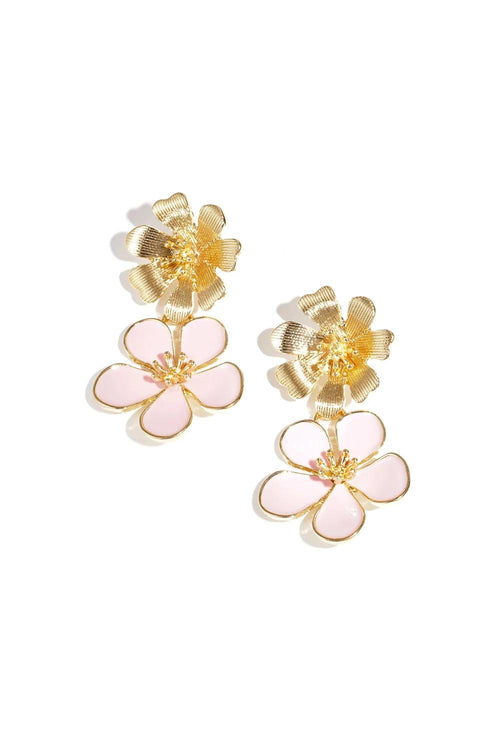By Hilke Earrings Bloom Gold/Pink