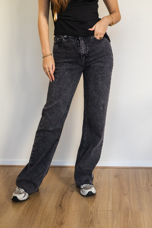 By Hilke Jeans Wide Leg Black