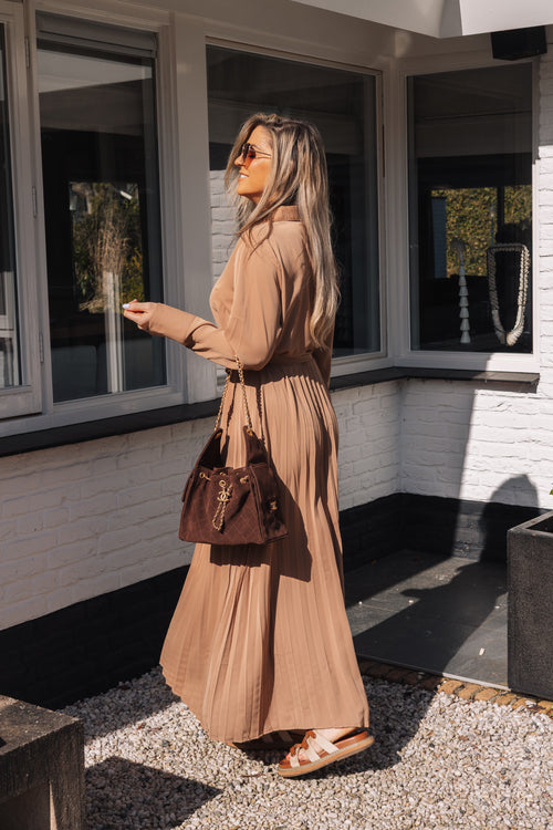 By Hilke Classy Maxi Dress Camel