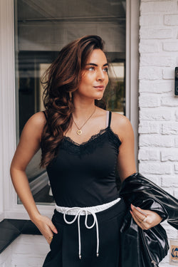 By Hilke Top Lace Roos Black