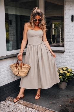 By Hilke Dress Khloé Taupe