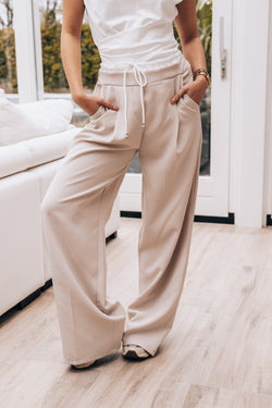 By Hilke Pantalon Boxer Fleur Beige