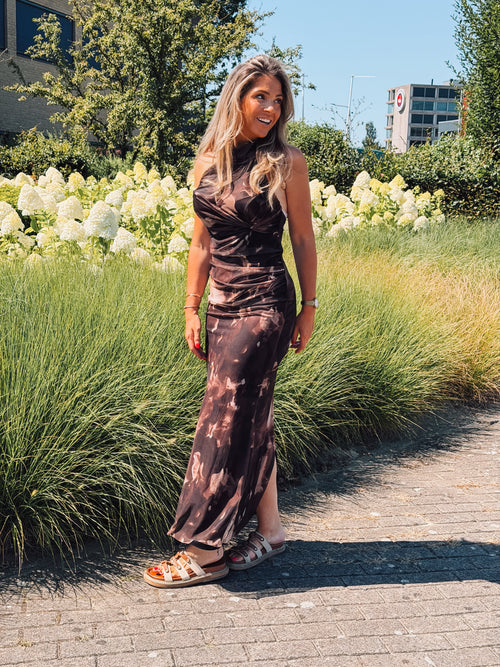 By Hilke Rio Dress Chocolate