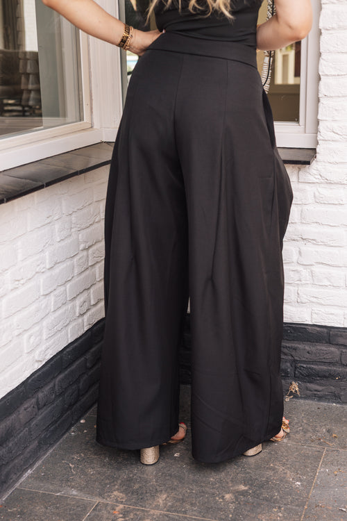 By Hilke Balloon Pantalon Black