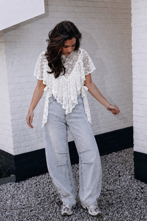 By Hilke Exclusive Top Fien White