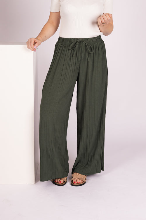 By Hilke Pants Plien Green