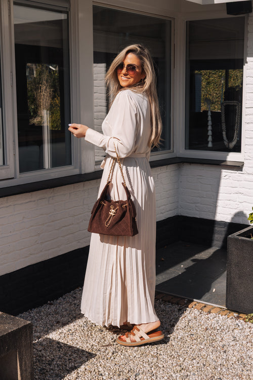 By Hilke Classy Maxi Dress Beige