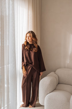 By Hilke Two-Piece Scuba Chocolate