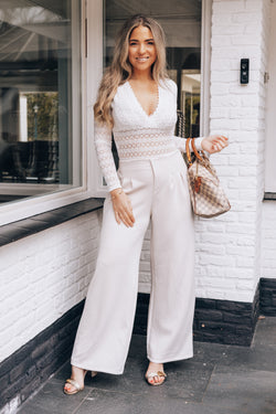 By Hilke Sweatpants Esther Beige