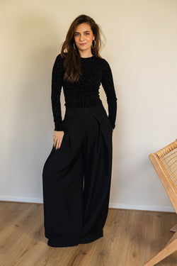 By Hilke Balloon Pantalon Black