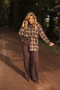 By Hilke Luxury Check Blouse