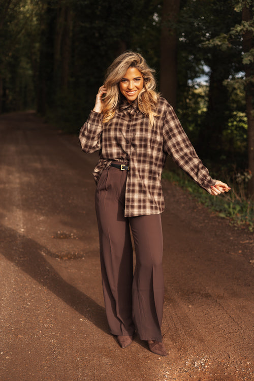By Hilke Luxury Check Blouse