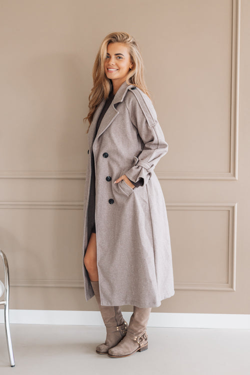 By Hilke Coat Puck Taupe