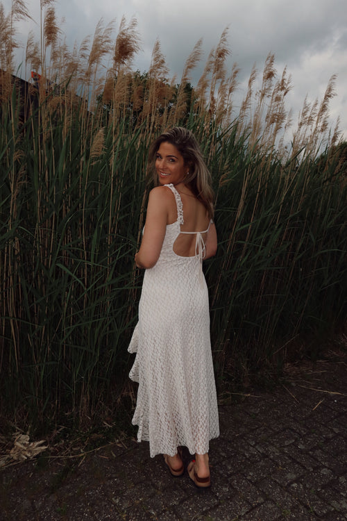 By Hilke Lace Dress Cream
