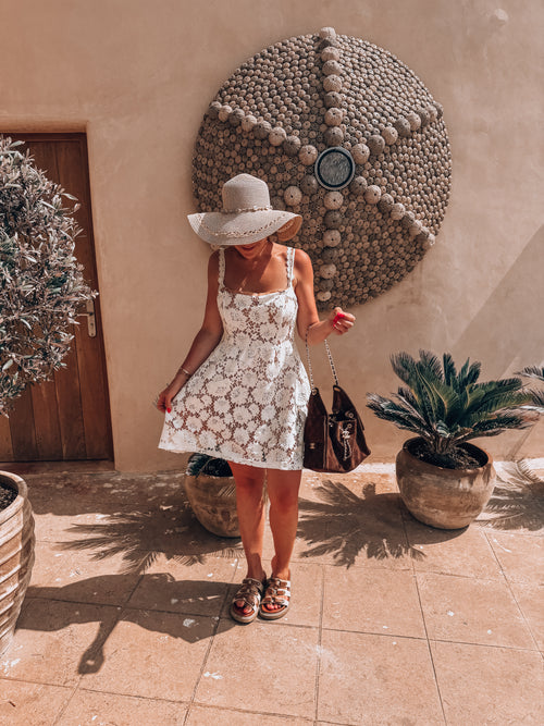 By Hilke Lace Dress Cill White