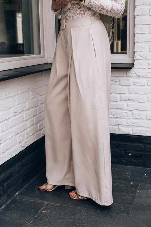 By Hilke Baggy Pantalon Zufan Beige