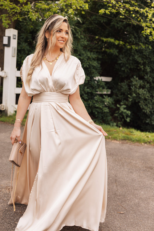 By Hilke Dress Josephine Beige