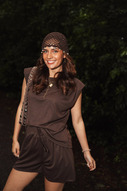 By Hilke Short Set Lizzy Choco