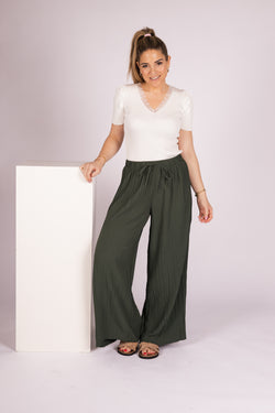 By Hilke Pants Plien Green