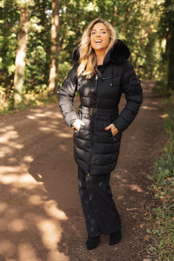 By Hilke Exclusive Belt Coat Black