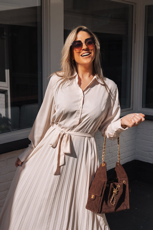 By Hilke Classy Maxi Dress Beige