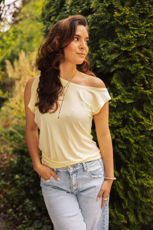 By Hilke Top Julia Butter Yellow