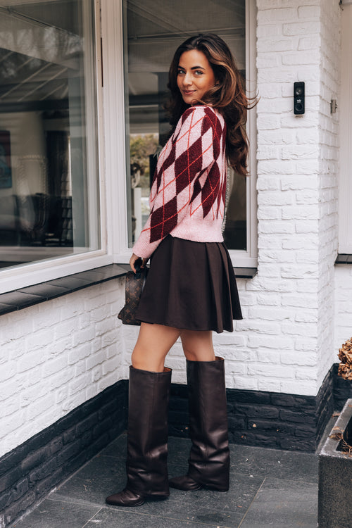 By Hilke Skirt Ambre Chocolate