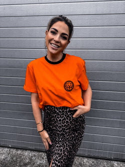 Orange Luxury Tee Lion Orange