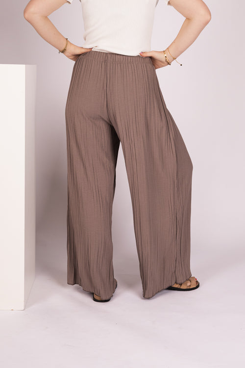 By Hilke Pants Plien Taupe