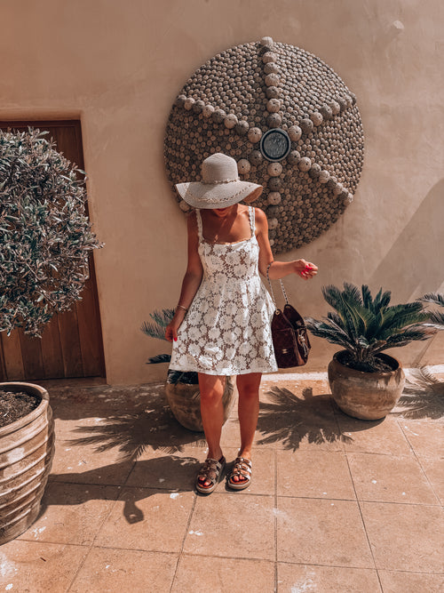By Hilke Lace Dress Cill White