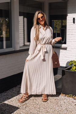 By Hilke Classy Maxi Dress Beige