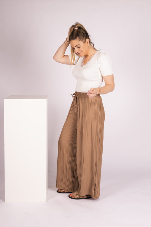 By Hilke Pants Plien Caramel