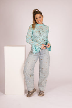 By Hilke Top Nikee Blue