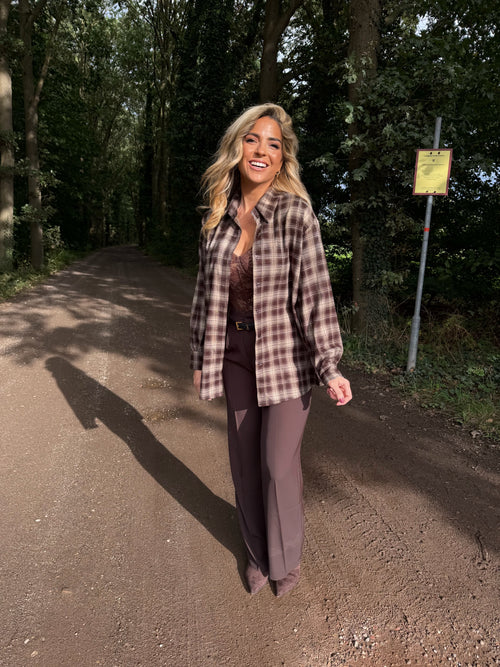 By Hilke Luxury Check Blouse