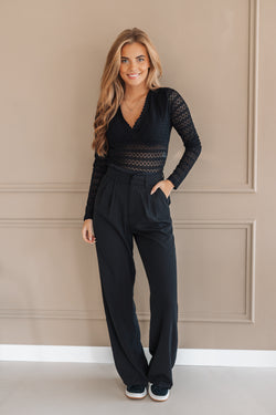 By Hilke Lace Body Mae Black/Black