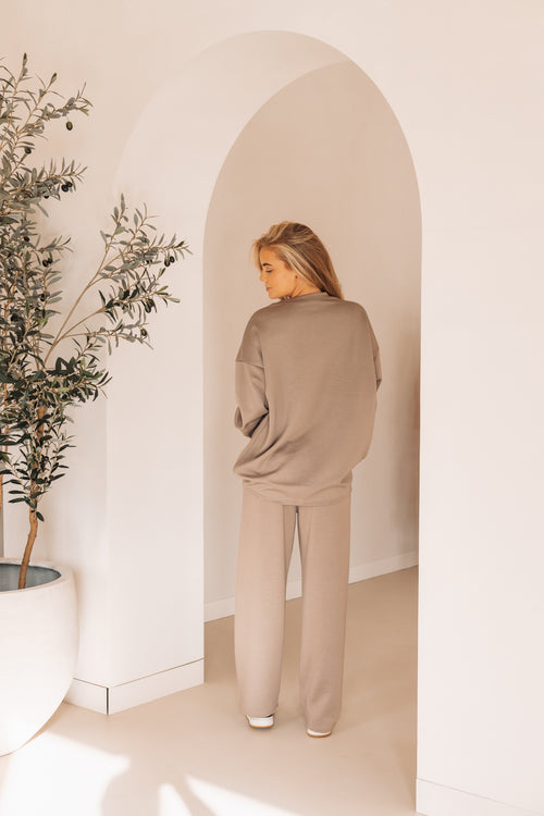 By Hilke Two-Piece Scuba Taupe