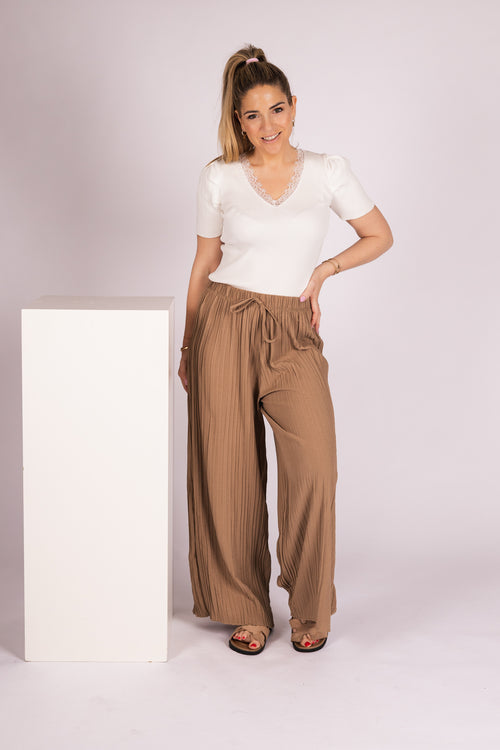 By Hilke Pants Plien Caramel