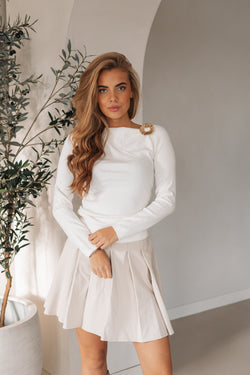 By Hilke Skirt Ambre Beige