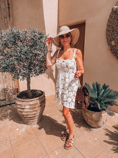 By Hilke Lace Dress Cill White