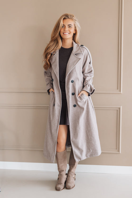 By Hilke Coat Puck Taupe