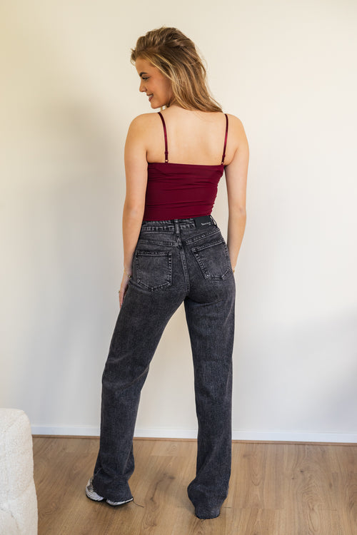By Hilke Jeans Wide Leg Black