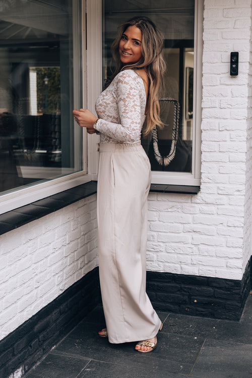 By Hilke Baggy Pantalon Zufan Beige