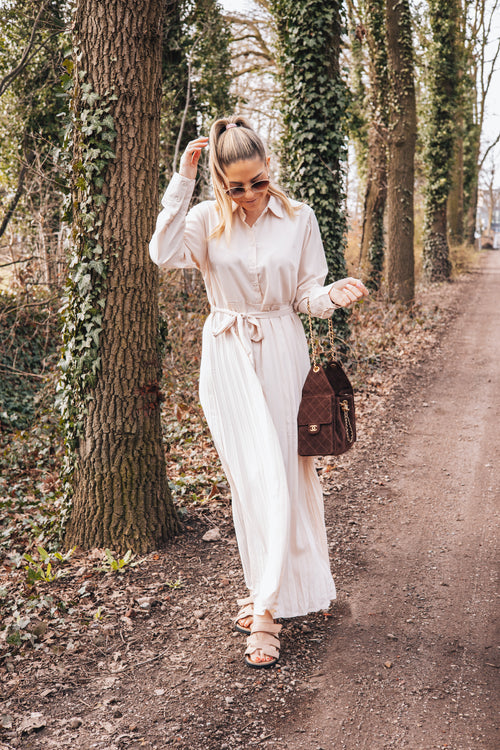 By Hilke Classy Maxi Dress Beige